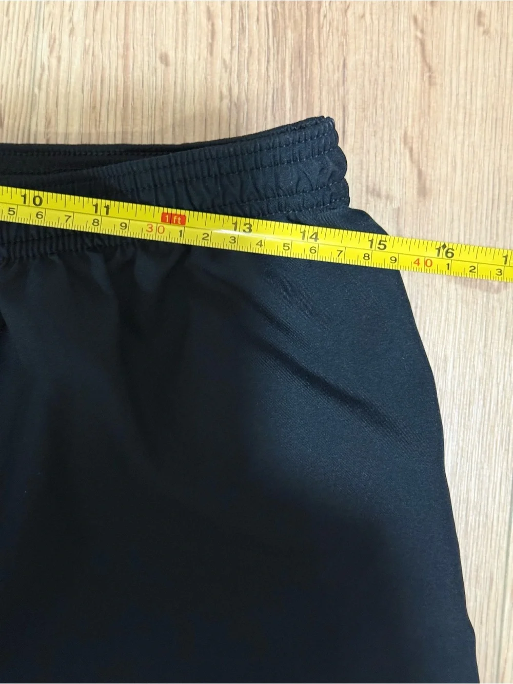 Nike Men’s Black Athletic Shorts with White Trim